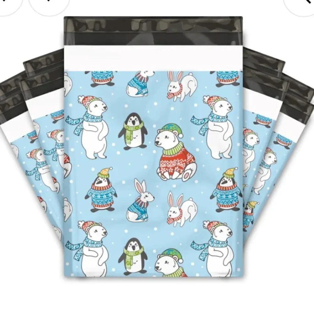 Poly mailers 6x9 and 10x13 sizes 35 poly and 35 stickers